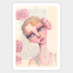 Flapper Girl Sticker